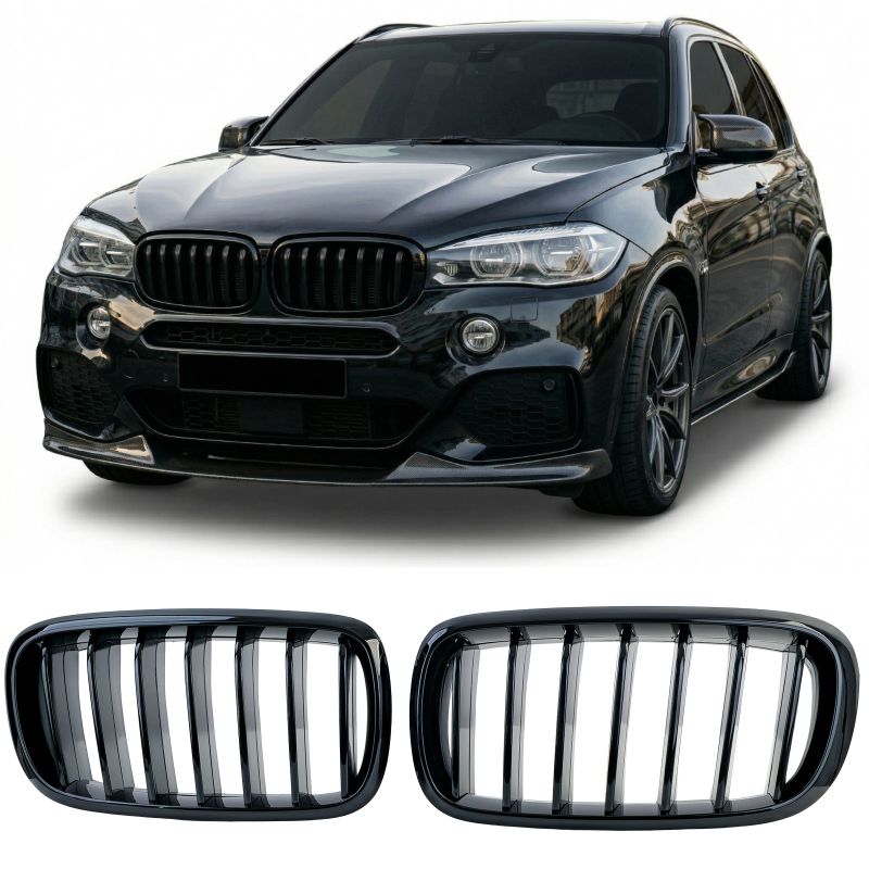GRIGLIA DOPPIO RENE SPORT NERO LUCIDO PER BMW X5 F15 / X6 F16 (2013-2019)