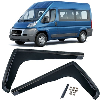 DEFLETTORI ARIA FINESTRINI NERI PER FIAT DUCATO (DAL 2006)