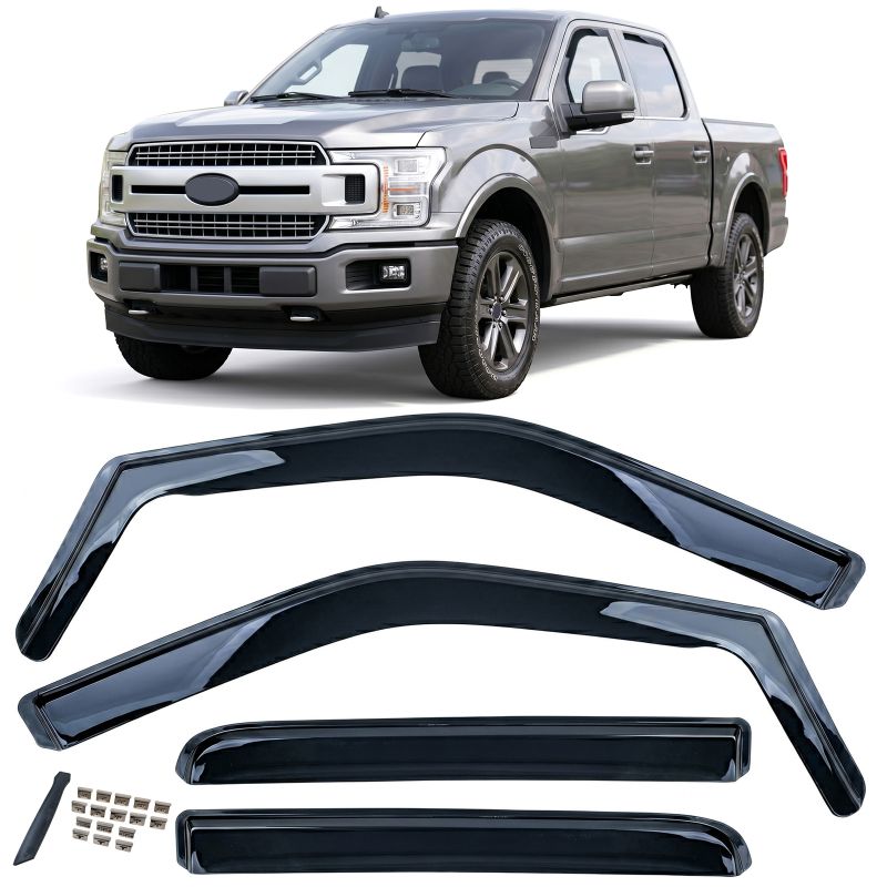 Deflettori Finestrini Nero Ford F-150 2014-2020