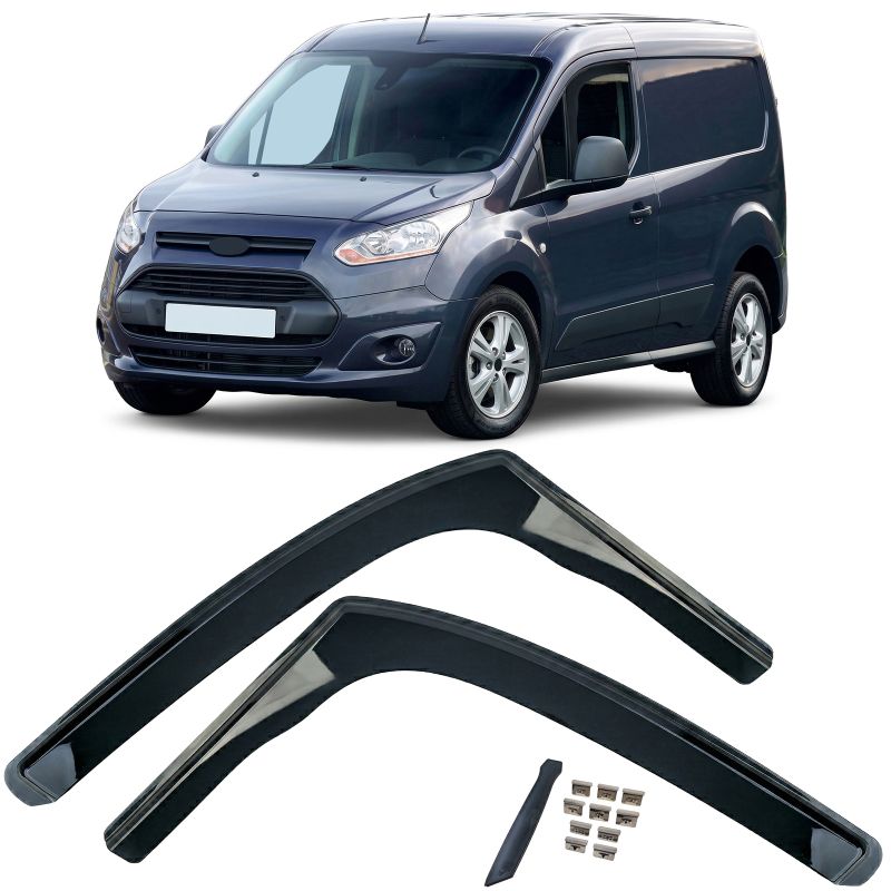 DEFLETTORI ARIA FINESTRINI NERI PER FORD TRANSIT CONNECT (2013-2020)