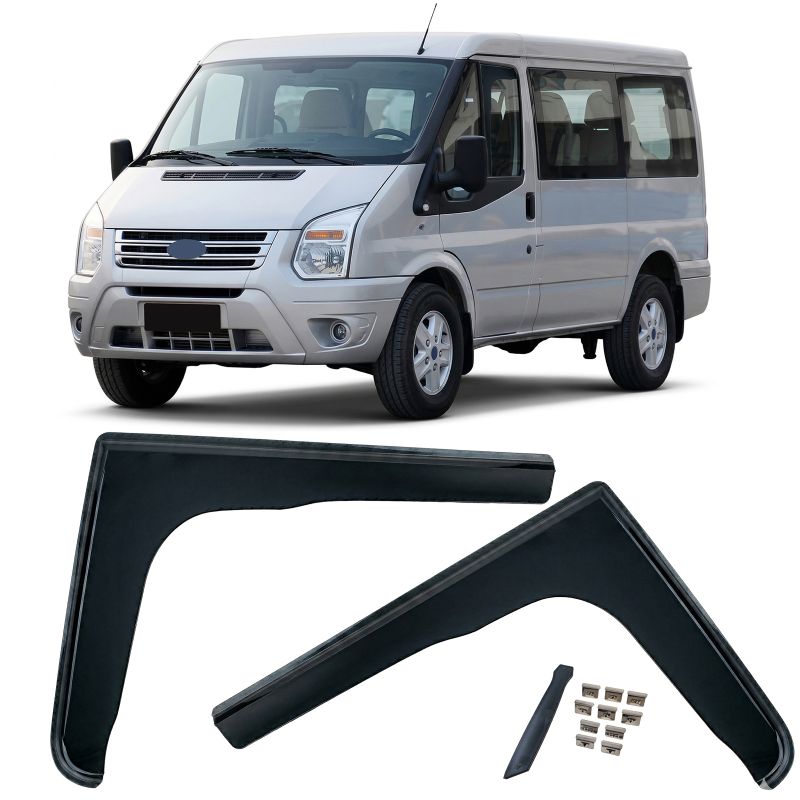 DEFLETTORI ARIA FINESTRINI NERI PER FORD TRANSIT (2006-2014)