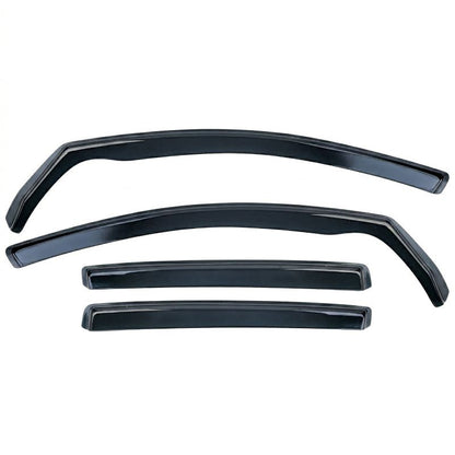 DEFLETTORI ARIA FINESTRINI NERI 4 PEZZI PER VW GOLF 5 (2004-2009)