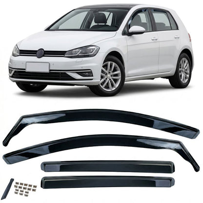 DEFLETTORI ARIA FINESTRINI NERI PER VW GOLF 7 (2013-2017)