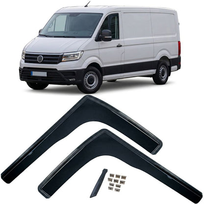 DEFLETTORI ARIA FINESTRINI NERI PER VW CRAFTER II (DAL 2017)