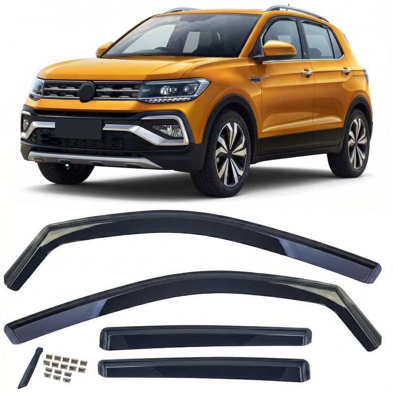 DEFLETTORI ARIA FINESTRINI NERI PER VW T-CROSS (2018-2023)