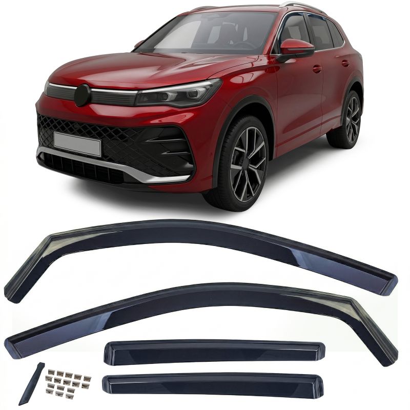 Deflettori Finestrini Nero VW Tiguan 3 2024+