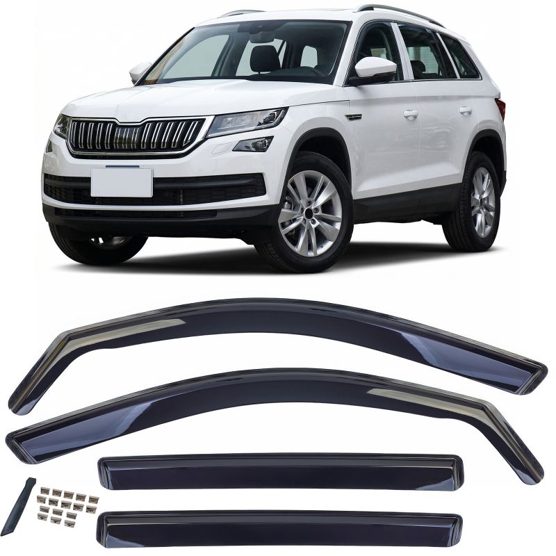 Deflettori Finestrini Nero Skoda Kodiaq 2017-2023