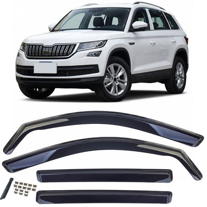 Deflettori Finestrini Nero Skoda Kodiaq 2017-2023