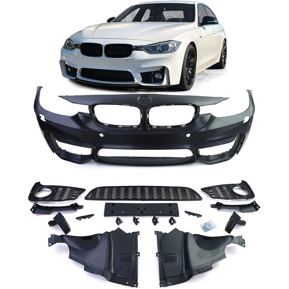 paraurti anteriore adatto per BMW Serie 3 F30/F31 (2011-2019)