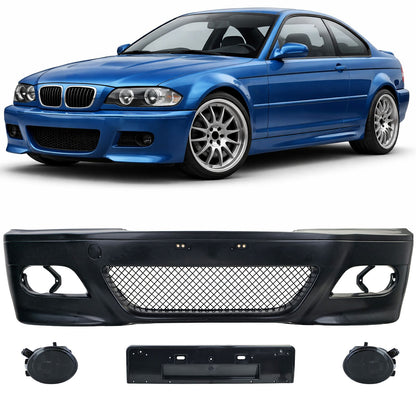 💫ART.7891 Paraurti Anteriore + Fendinebbia Fumé - BMW Serie 3 E46 99-07💫