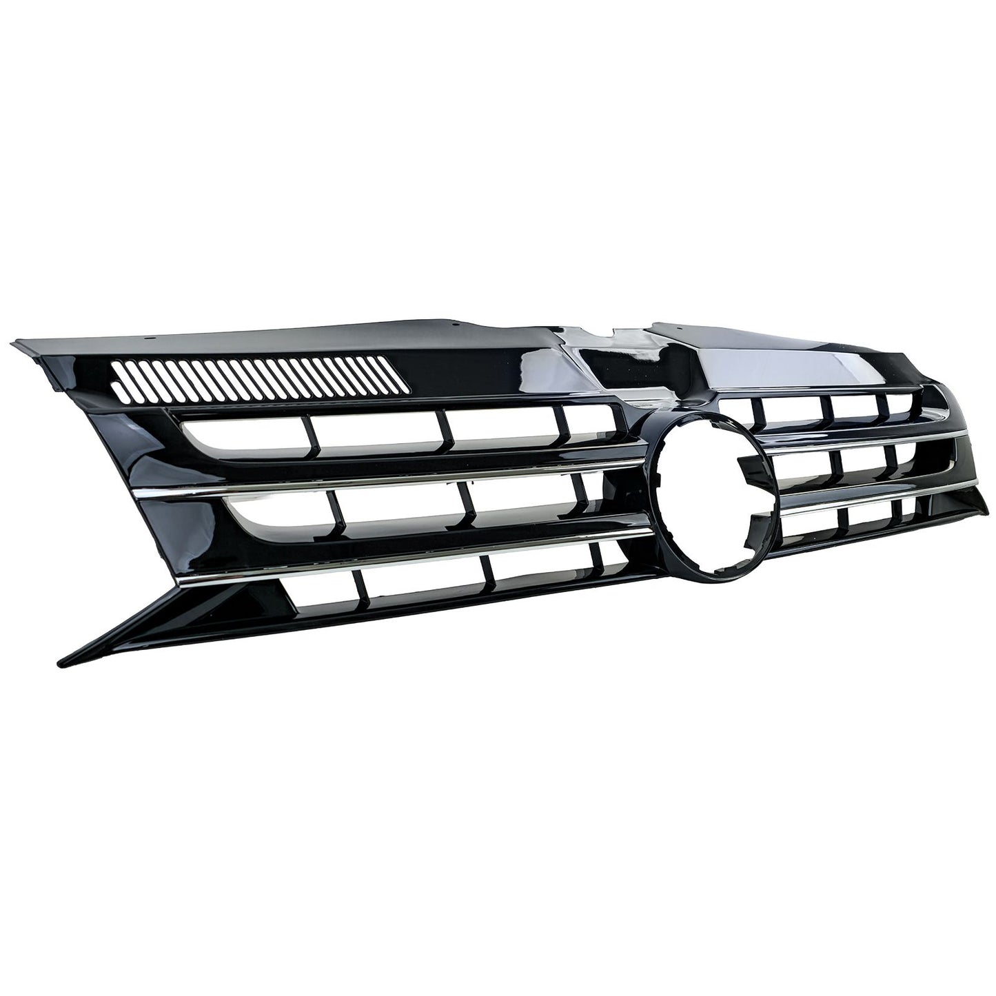 💫ART.8777 Griglia Anteriore Nera Lucida con inserti cromati – VW T5 (2009–2015)💫