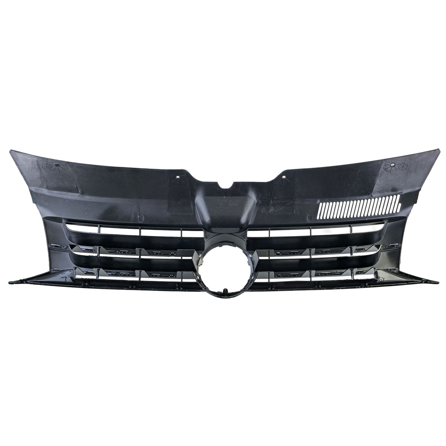 💫ART.8777 Griglia Anteriore Nera Lucida con inserti cromati – VW T5 (2009–2015)💫
