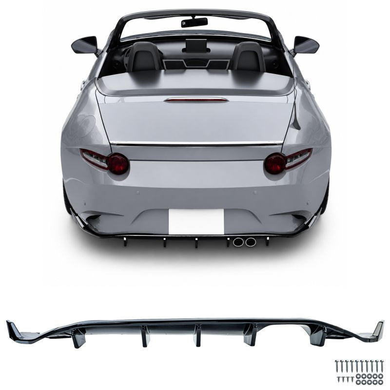 Diffusore posteriore sportivo nero lucido per Mazda MX-5 ND (anno dal 2015)