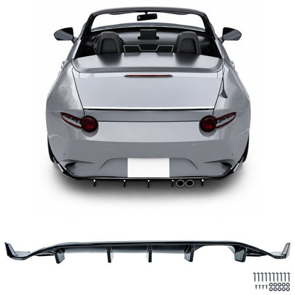 Diffusore posteriore sportivo nero lucido per Mazda MX-5 ND (anno dal 2015)