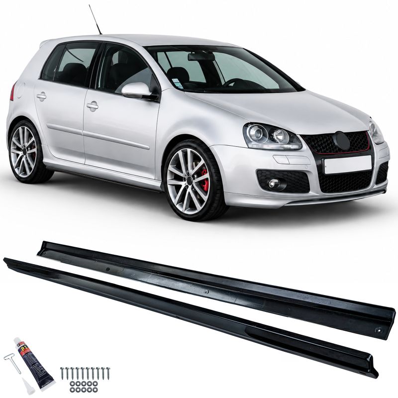 Minigonne Nero Lucido VW Golf 5 2003-2008