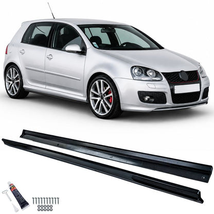 Minigonne Nero Lucido VW Golf 5 2003-2008