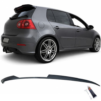 Spoiler posteriore sportivo nero lucido adatto per VW Golf 5 (anni 2003-2008)