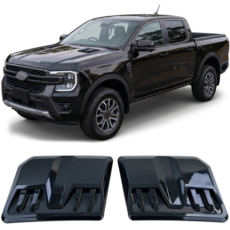 KIT PRESE D'ARIA COFANO NERO LUCIDO PER FORD RANGER T9 (DAL 2022)