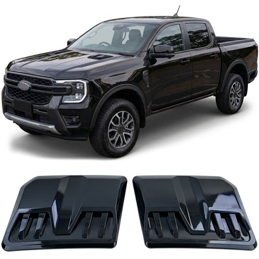 KIT PRESE D'ARIA COFANO NERO LUCIDO PER FORD RANGER T9 (DAL 2022)
