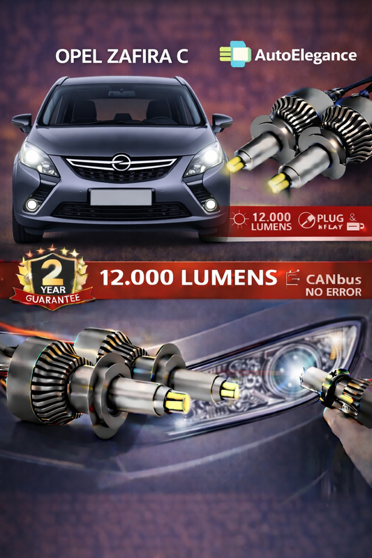 KIT LED per Opel ZAFIRA C ANABAGLIANTI H7 CANBUS Bianco 6500K 360 gradi
