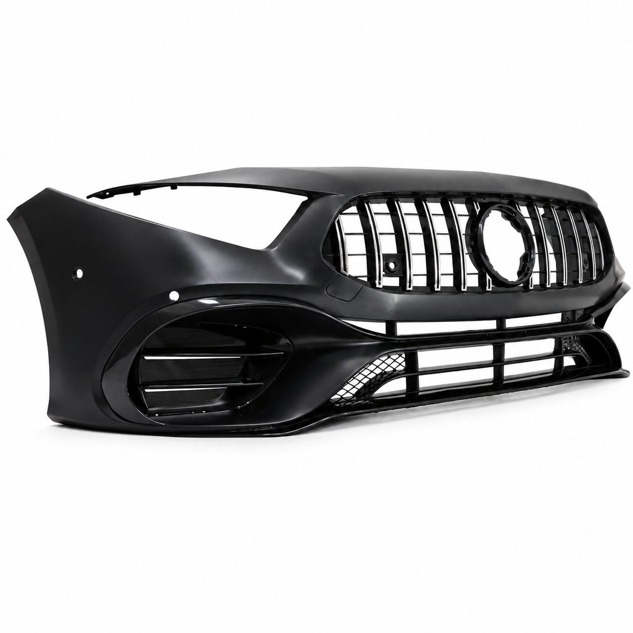 💕PARAURTI ANTERIORE MERCEDES CLASSE A W177 V177 18- LOOK AMG A45 CROMATO💕