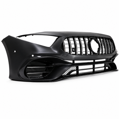 💕PARAURTI ANTERIORE MERCEDES CLASSE A W177 V177 18- LOOK AMG A45 CROMATO💕