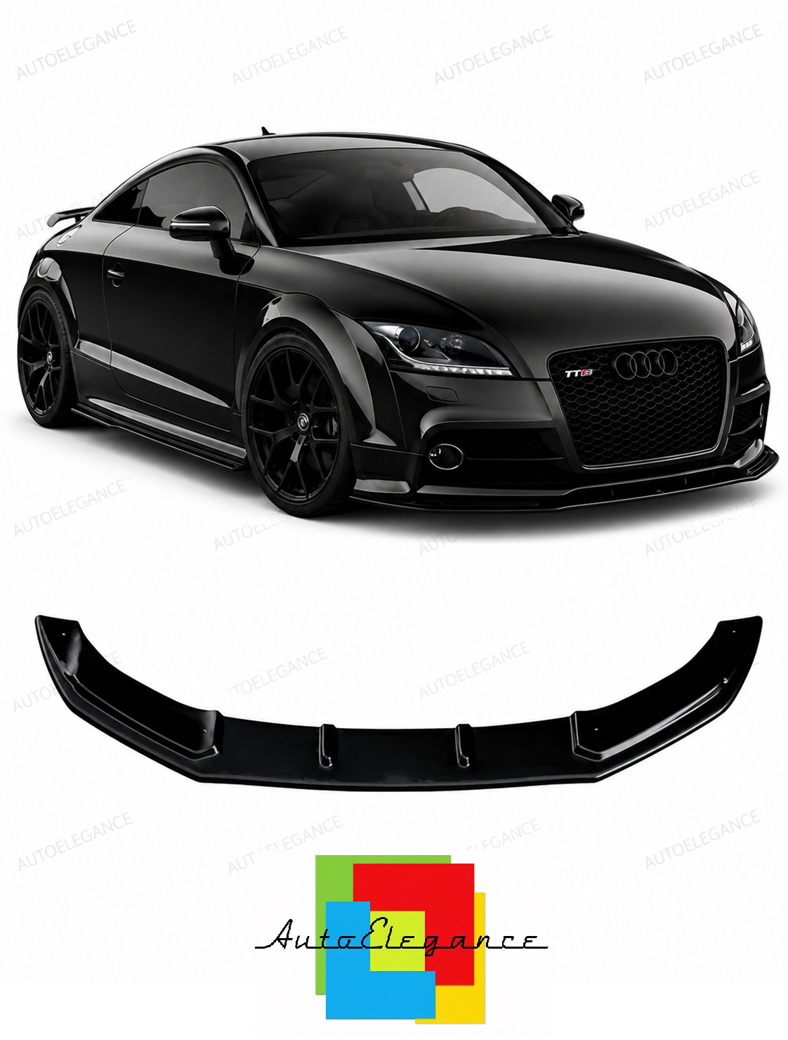💕SPLITTER  AUDI TT RS 8J  NERO  LUCIDO 2009-2013💕