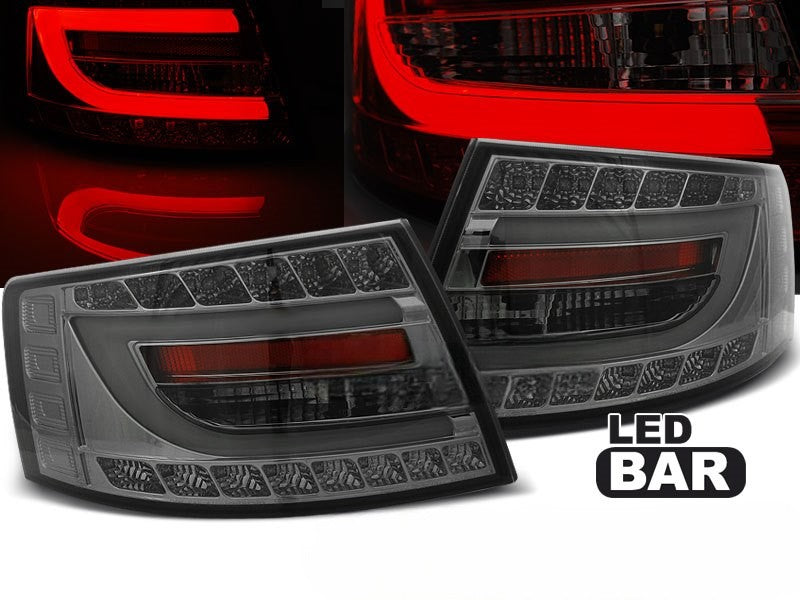 💫 ART.6046 Fanali posteriori LED fumé adatti per Audi A6 C6 Berlina 2004–2008 (6 Pin) 💫