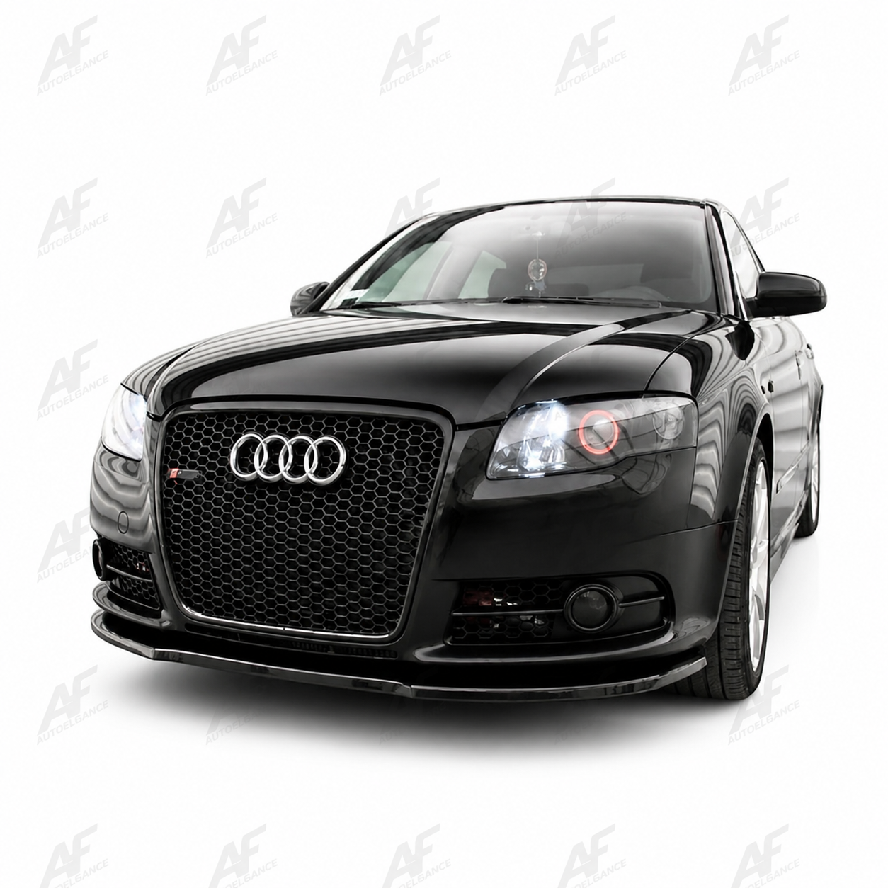 💕ART.9918 Splitter  Audi A4 B7 04 - 07 solo per paraurti sline nero lucido 💕