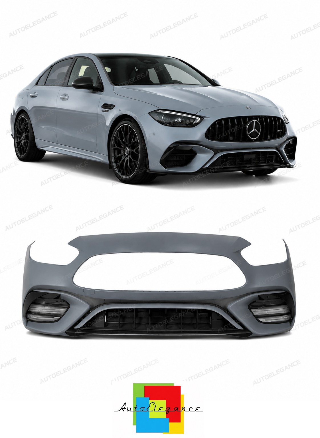 💕 PARAURTI ANTERIORE MERCEDES W206 21- LOOK AMG C63💕