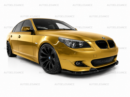 0058🔥SPLITTER ANTERIORE ADATTO PER BMW SERIE 5 E60 E61 M TECH ABS NERO LAMA🔥