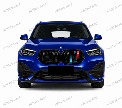 💫ART.10210 GRIGLIA BMW X1 F48 LCI 19-22 NERO LUCIDO TRICOLORE💫