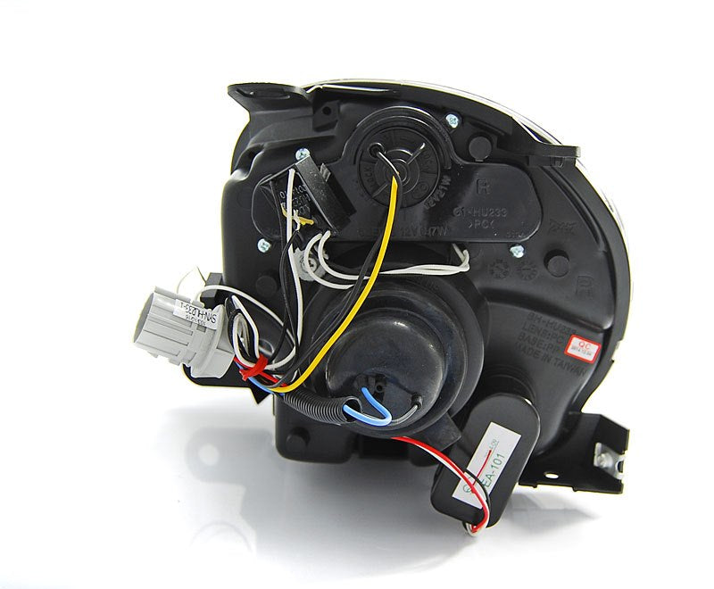 💫ART.6336 FARI 'OCCHI D'ANGELO' PROIETTORE CROMATO LED per FIAT 500 2007-2015 💫