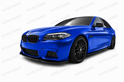 0890⭐FRONT BUMPER SPLITTER BMW 5 SERIES F10 F11 ABS GLOSSY BLACK MSP⭐ 