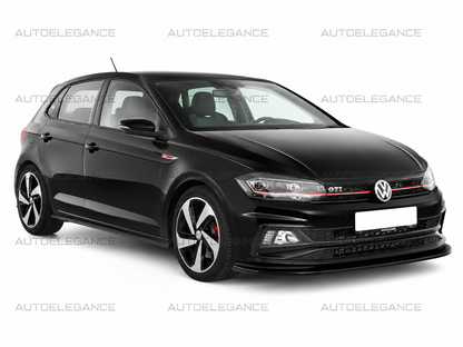 💫ART.0872 SPLITTER ADATTO PER VW POLO AW1 GTI GTD RLINE LOOK NERO LUCIDO💫