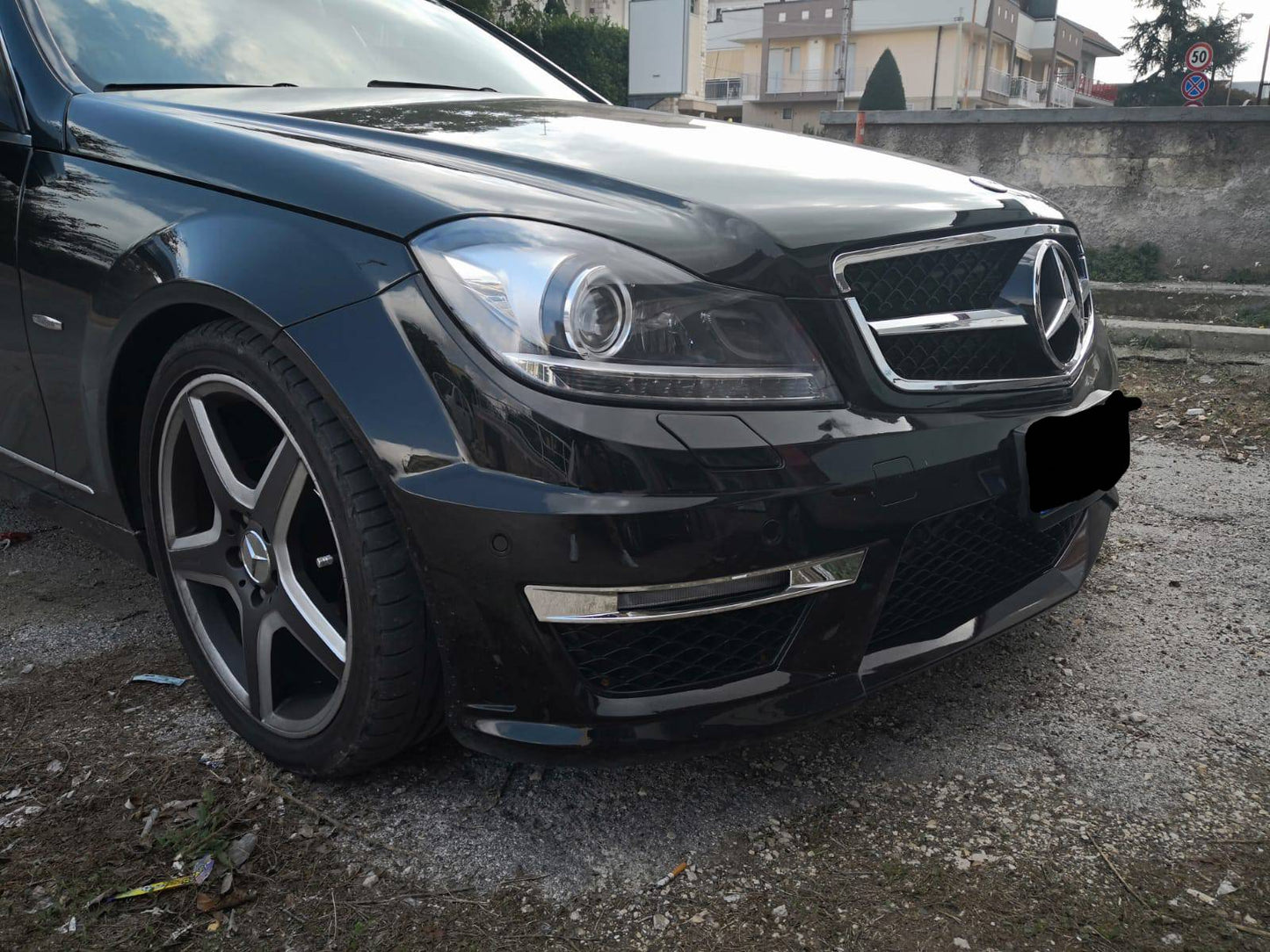 Paraurti anteriore adatto per Mercedes Classe C W204 S204 C204 (2007-2015)
