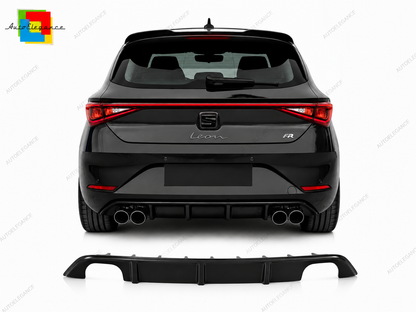 👉Diffusore posteriore Seat Leon MK4 FR 20- senza scarichi ABS nero lucido👈