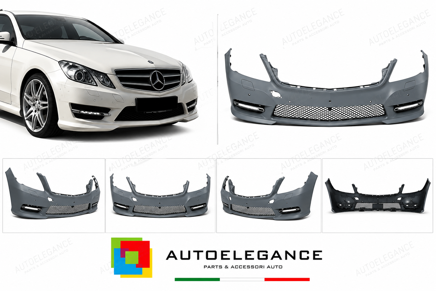 PARAURTI ANTERIORE MERCEDES CLASSE E W212 10-13 LOOK AMG PDC