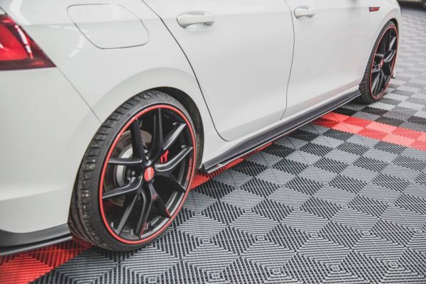 💫ART.7236 MINIGONNE LATERALI SPORTIVE NERO LUCIDO per VW GOLF 8 19-24💫