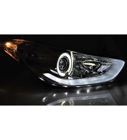 💕 Fari Anteriori Adatto per Hyundai Elantra 11-15 LED Daylight Cromati 💕