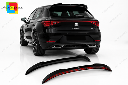 👉Prolunga Tappo Spoiler Tetto ABS Nero Lucido per SEAT Leon FR Mk4/Cupra Leon👈