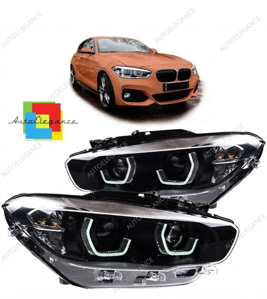 👉Fari anteriori neri Full LED adatti per BMW Serie 1 F20 F21 2015-2019👈