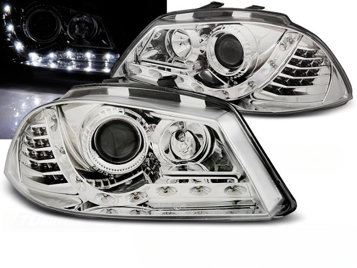 💫ART.6470 FARI DAYLIGHT CROMATI per SEAT IBIZA 6L 2002-2008💫