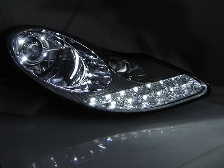 💕 Fari Anteriori Adatti per Porsche Boxster 96-04 911 996 LED Cromati 💕