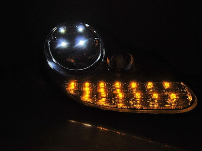 💕 Fari Anteriori Adatti per Porsche Boxster 96-04 911 996 LED Cromati 💕