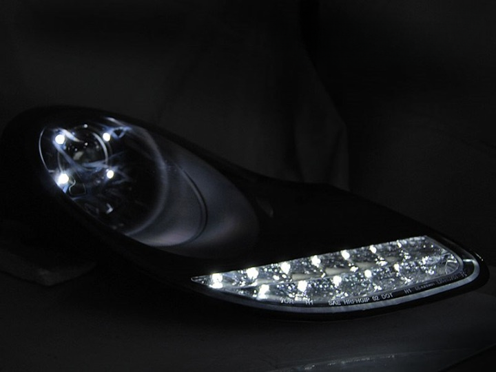 💕 Fari Anteriori Adatti per Porsche Boxster 96-04 911 996 LED Neri 💕