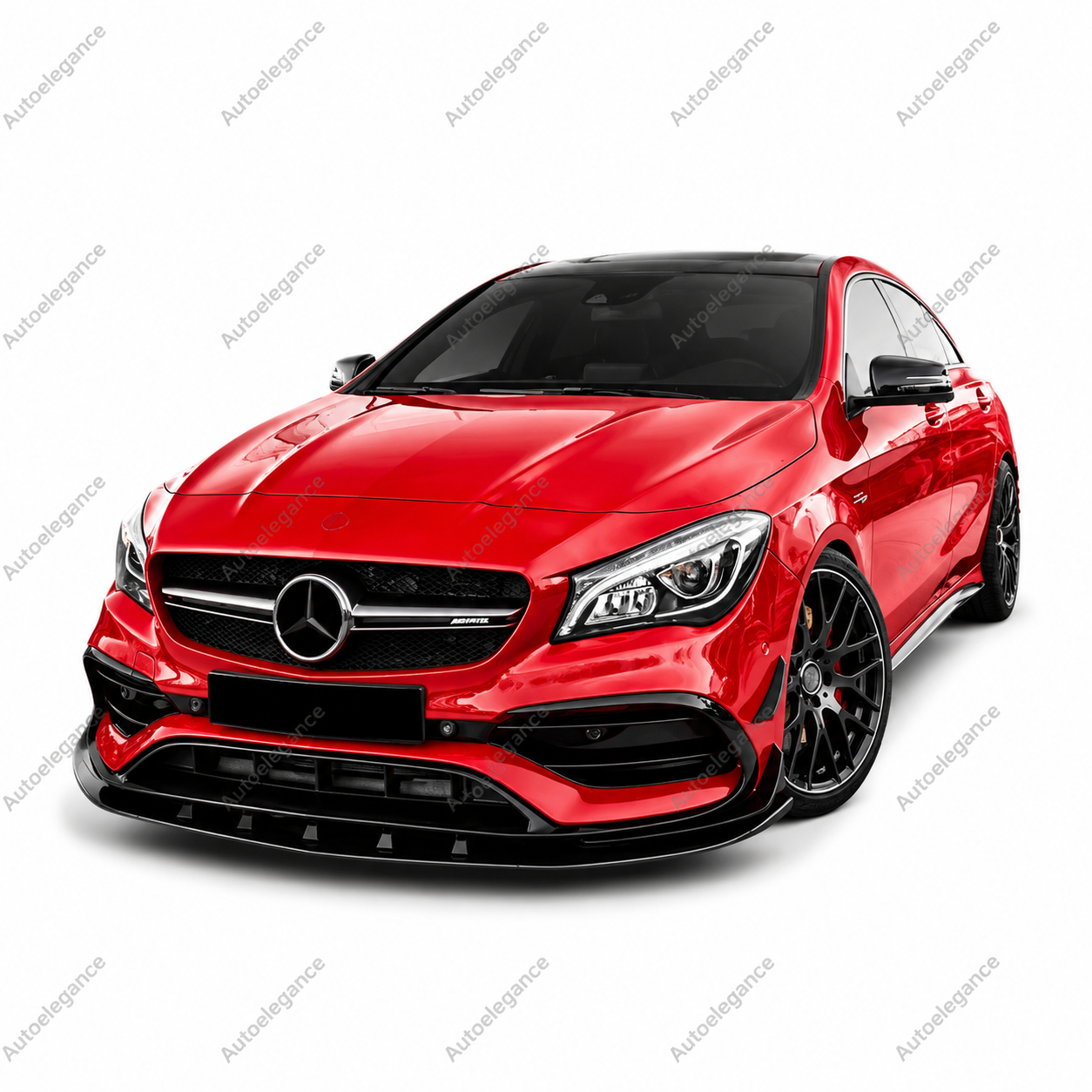 🔥ART.9927 SPLITTER ANTERIORE PER MERCEDES CLA W117 CLA45 AMG LINE NERO LUCIDO🔥