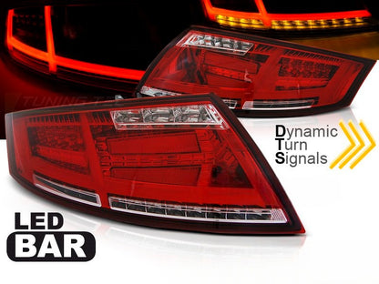 💫ART.6366 Fanali posteriori LED rosso bianco adatti per AUDI TT 04.06-02.14💫