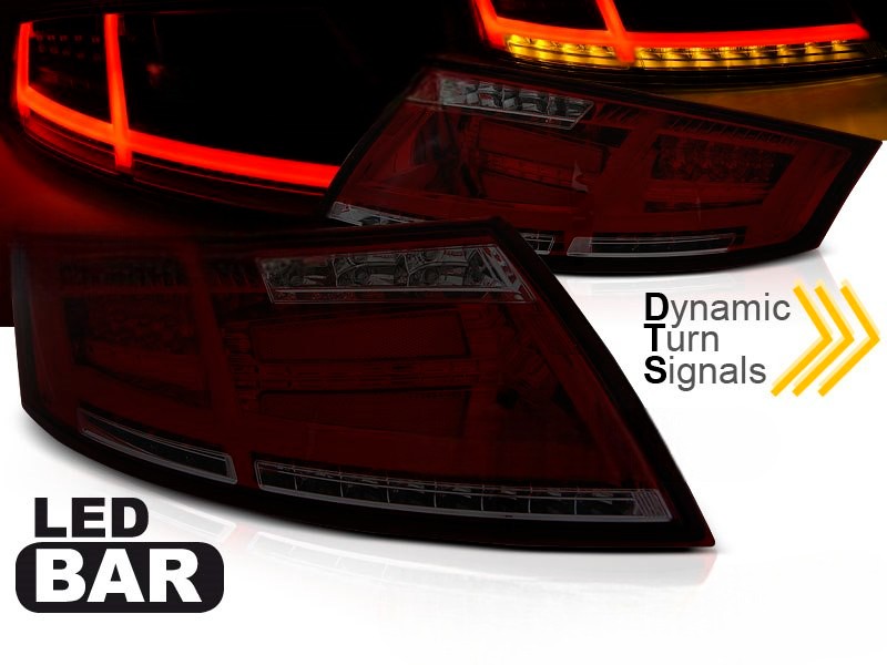 💫ART.6367 Fanali posteriori LED rosso fume adatti per AUDI TT 04.06-02.14💫