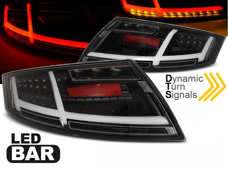 💫ART.6369 Fanali posteriori LED neri adatti per AUDI TT 04.06-02.14💫